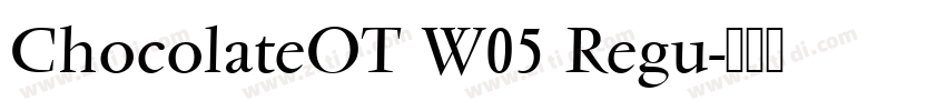 ChocolateOT W05 Regu字体转换
